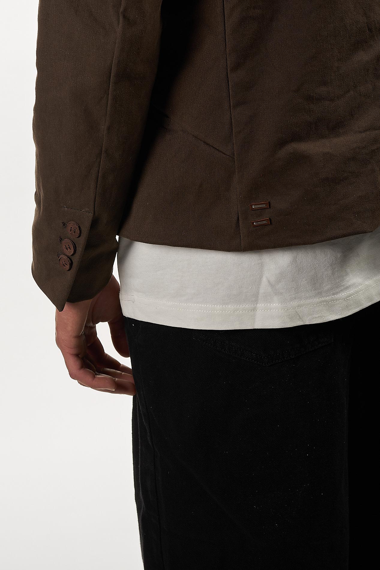 DANIELE BASTA LEATHER AND SILVER JACKET 